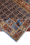 4x6 Navy and Multicolor Traditional Rug