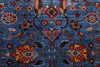4x6 Blue and Rust Traditional Rug