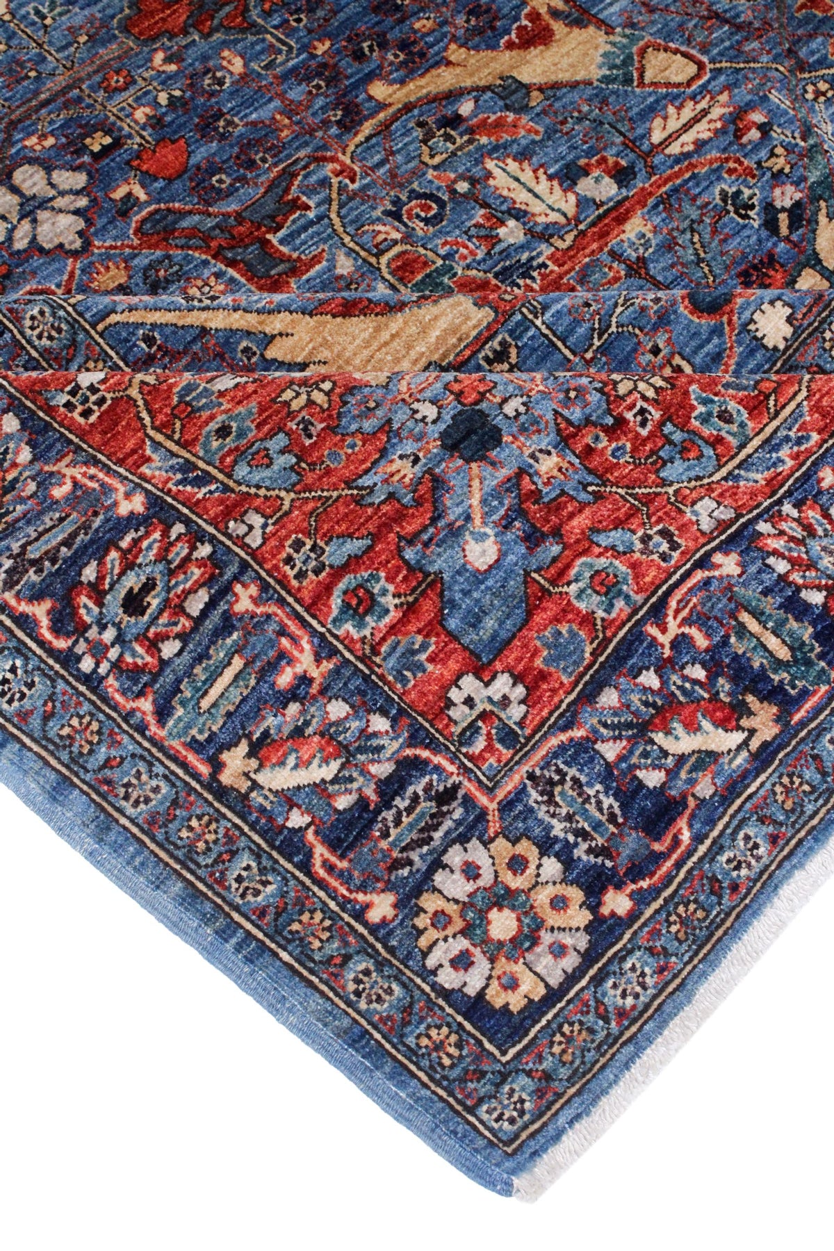 9x12 Rust and Navy Anatolian Traditional Rug