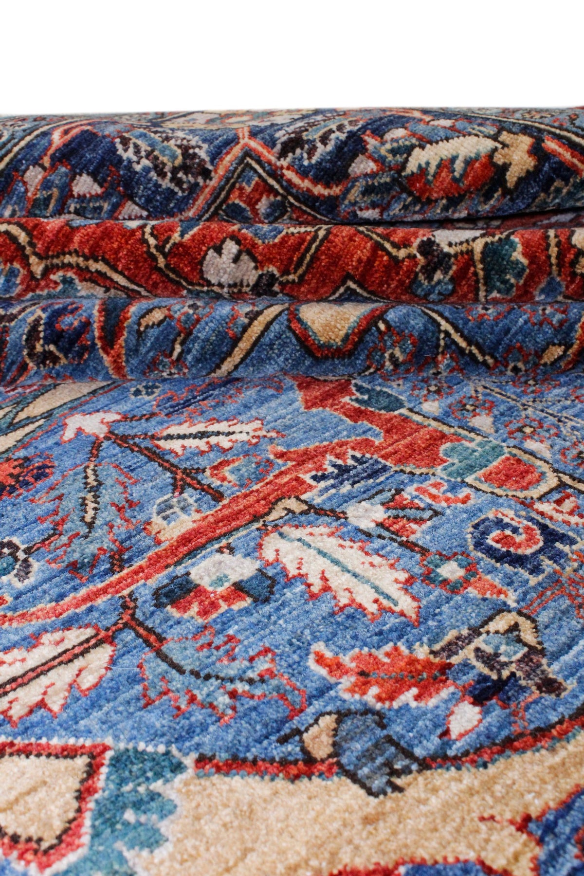 9x12 Rust and Navy Anatolian Traditional Rug