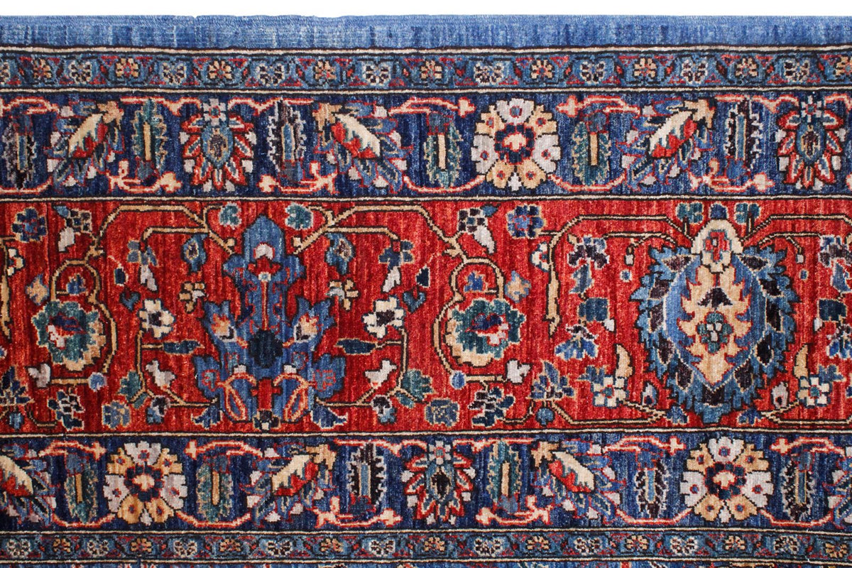 9x12 Rust and Navy Anatolian Traditional Rug