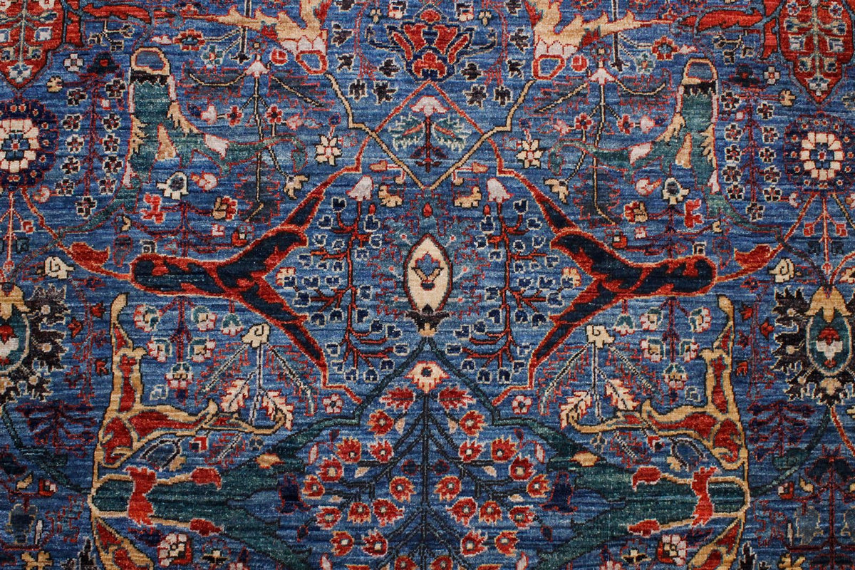 9x12 Rust and Navy Anatolian Traditional Rug