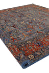 9x12 Rust and Navy Anatolian Traditional Rug