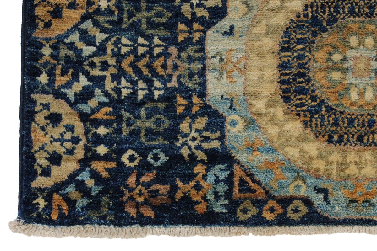3x10 Navy and Ivory Turkish Tribal Runner