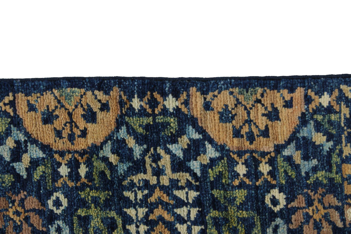 3x10 Navy and Ivory Turkish Tribal Runner