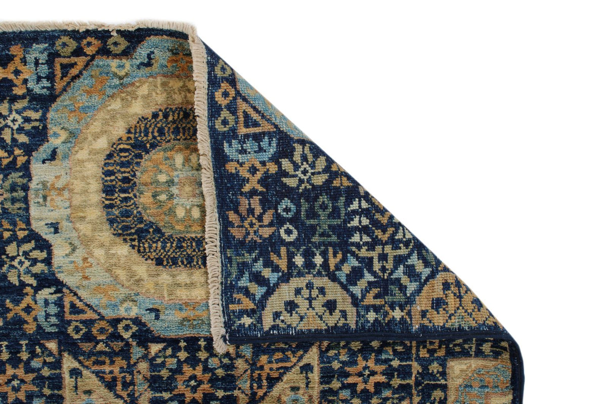 3x10 Navy and Ivory Turkish Tribal Runner