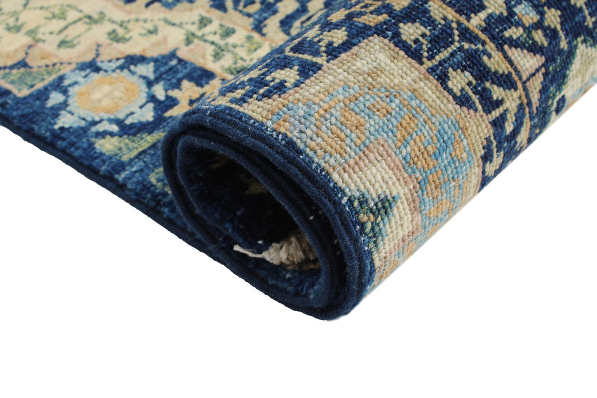 3x10 Navy and Ivory Turkish Tribal Runner