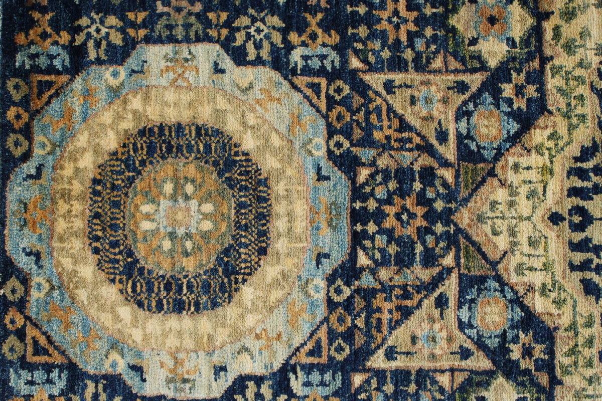 3x10 Navy and Ivory Turkish Tribal Runner
