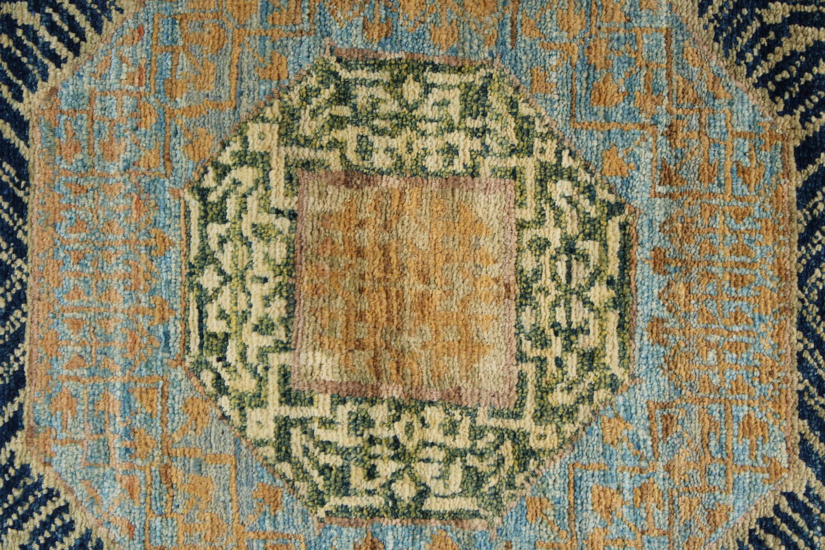 3x10 Navy and Ivory Turkish Tribal Runner