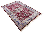 5x7 Red and Ivory Turkish Antep Rug