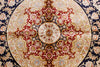 4x6 Navy and Red Turkish Silk Rug