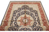 4x6 Navy and Red Turkish Silk Rug