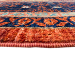 8x10 Red and Navy Turkish Tribal Rug