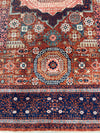 8x10 Red and Navy Turkish Tribal Rug