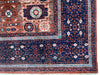 8x10 Red and Navy Turkish Tribal Rug