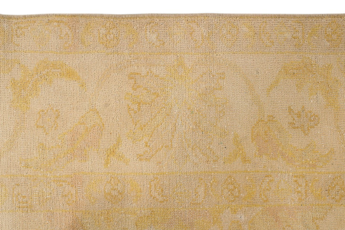 7x10 Beige and Ivory Turkish Traditional Rug