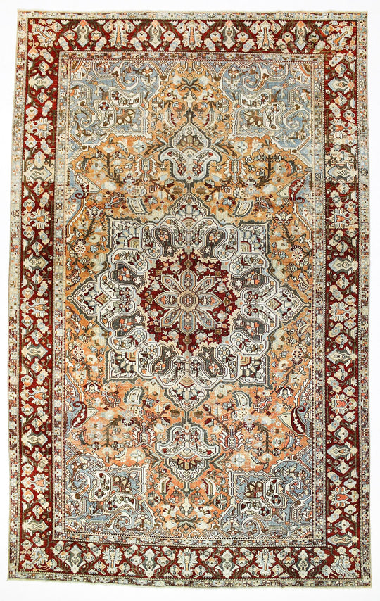 10x16 Camel and Red Turkish Oushak Rug
