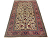 5x7 Ivory and Pink Turkish Traditional Rug