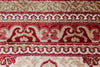 7x10 Red and Ivory Turkish Antep Rug