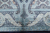 8x10 Navy and White Turkish Antep Rug