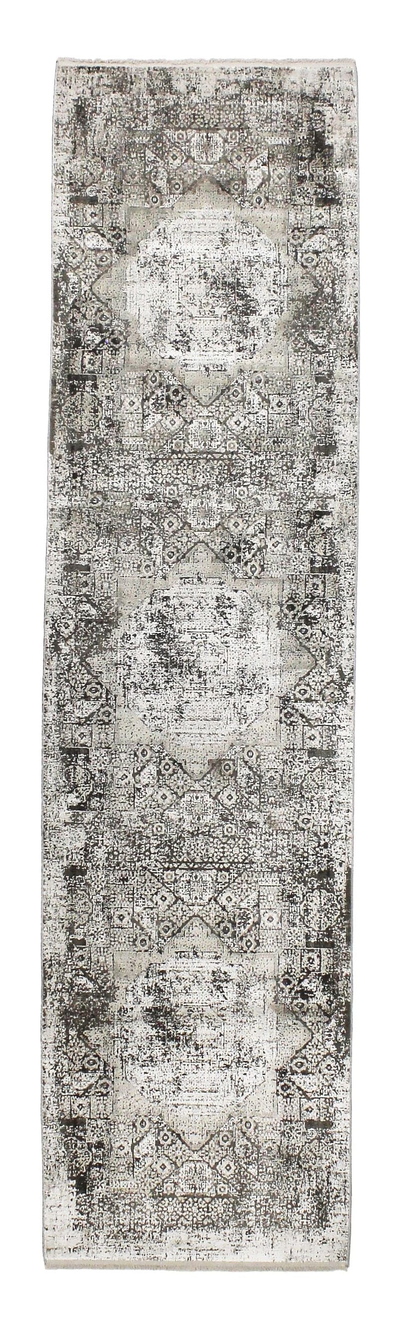 3x10 Gray and Silver Turkish Antep Runner