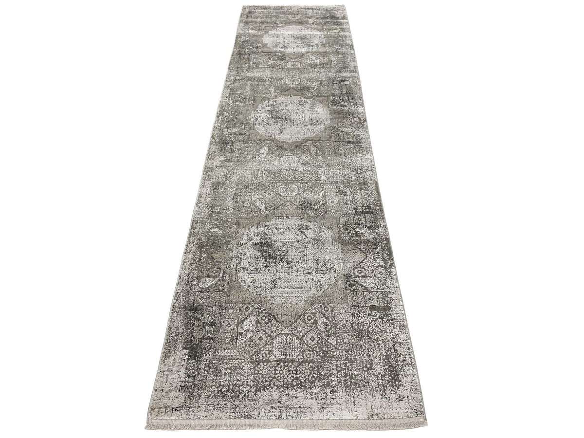 3x10 Gray and Silver Turkish Antep Runner