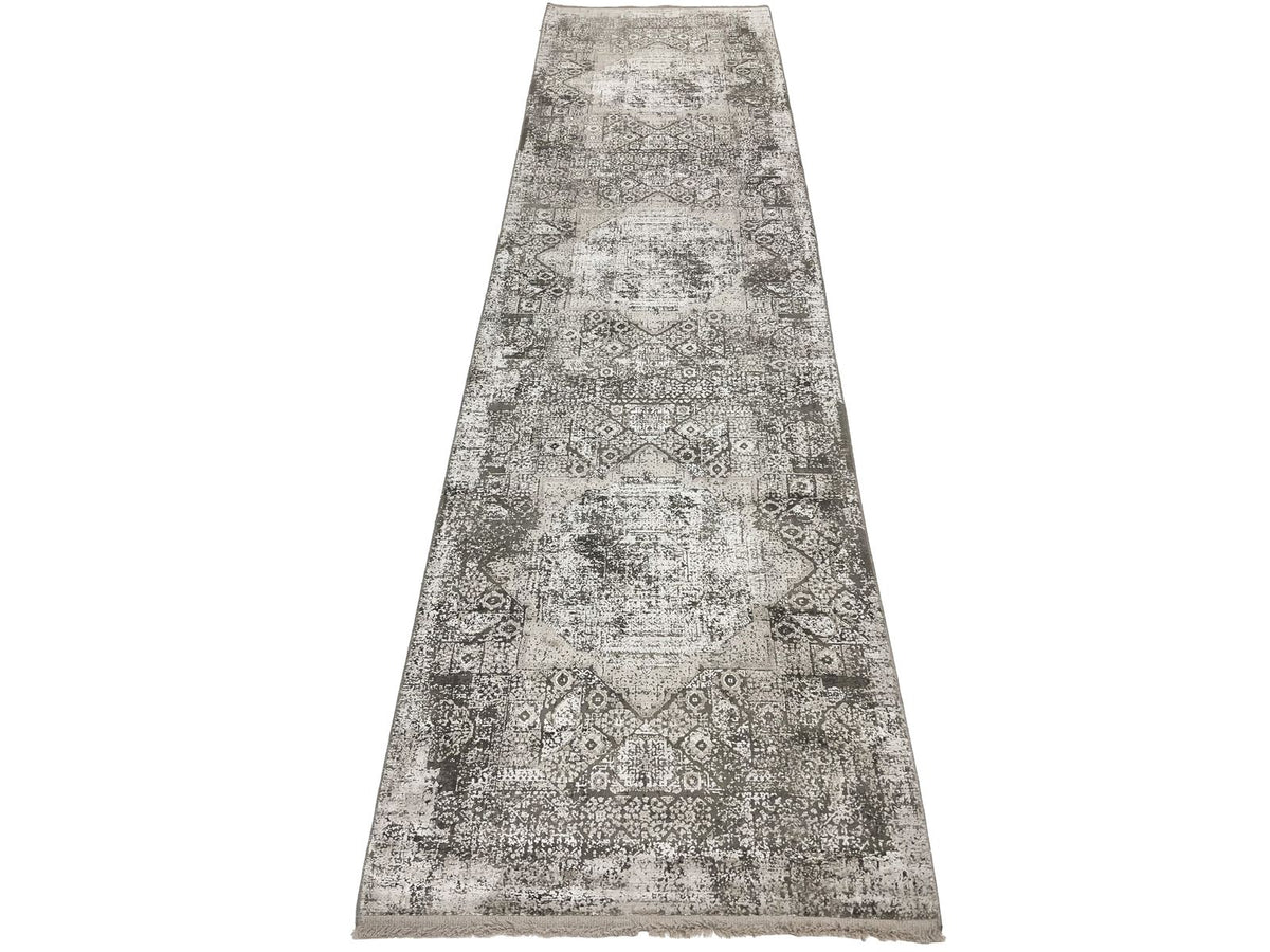 3x10 Gray and Silver Turkish Antep Runner