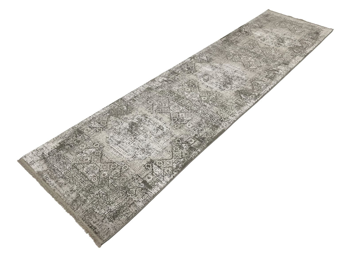 3x10 Gray and Silver Turkish Antep Runner