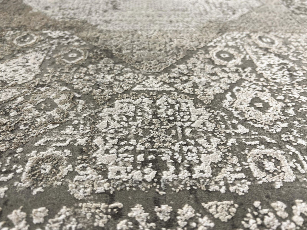 3x10 Gray and Silver Turkish Antep Runner