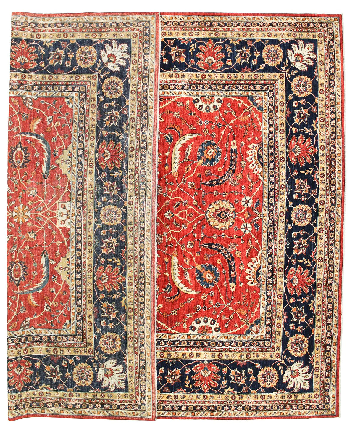 12x14 Red and Navy Anatolian Traditional Rug