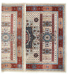 Vintage Handmade 12x16 Ivory and Red Anatolian Turkish Traditional Distressed Area Rug