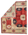 10x14 Red and Ivory Kazak Tribal Rug