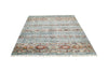 Vintage Handmade 5x7 Blue and Multicolor Anatolian Turkish Tribal Distressed Area Rug