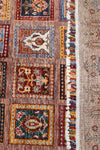 4x6 Brown and Multicolor Tribal Rug
