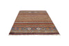 5x7 Red and Multicolor Tribal Rug
