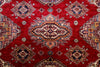 8x10 Red and Ivory Kazak Tribal Rug