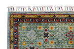 Vintage Handmade 7x10 Multicolor and Green Anatolian Turkish Traditional Distressed Area Rug