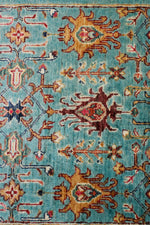 3x10 Green and Multicolor Turkish Tribal Runner