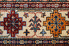 8x11 Gray and Ivory Kazak Tribal Rug