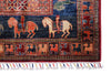 8x11 Red and Navy Anatolian Traditional Rug
