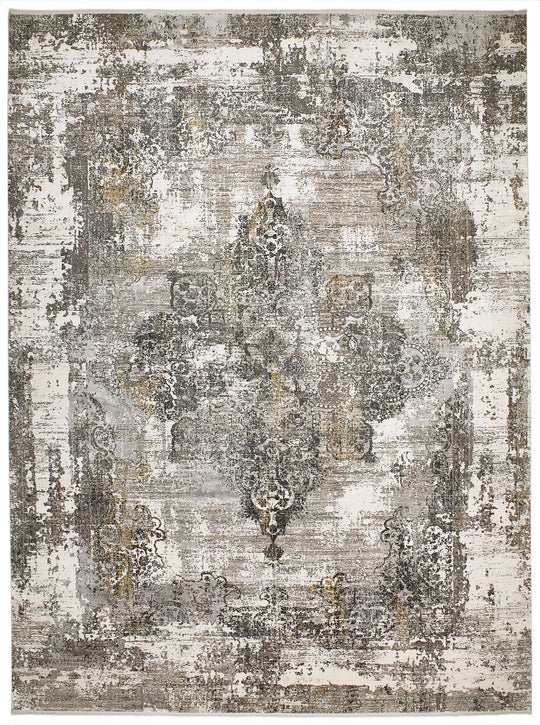 10x13 Gray Turkish Silk Rug