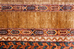 Vintage Handmade 8x10 Multicolor and Brown Anatolian Turkish Traditional Distressed Area Rug