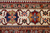 Vintage Handmade 8x10 Navy and Ivory Anatolian Caucasian Tribal Distressed Area Rug