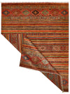 Vintage Handmade 9x12 Red and Multicolor Anatolian Turkish Tribal Distressed Area Rug