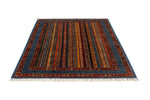 5x7 Multicolor and Blue Turkish Tribal Rug