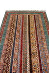 3x10 Multicolor and Green Turkish Tribal Runner