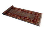 3x9 Blue and Red Anatolian Traditional Runner
