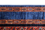 3x10 Multicolor and Blue Turkish Tribal Runner