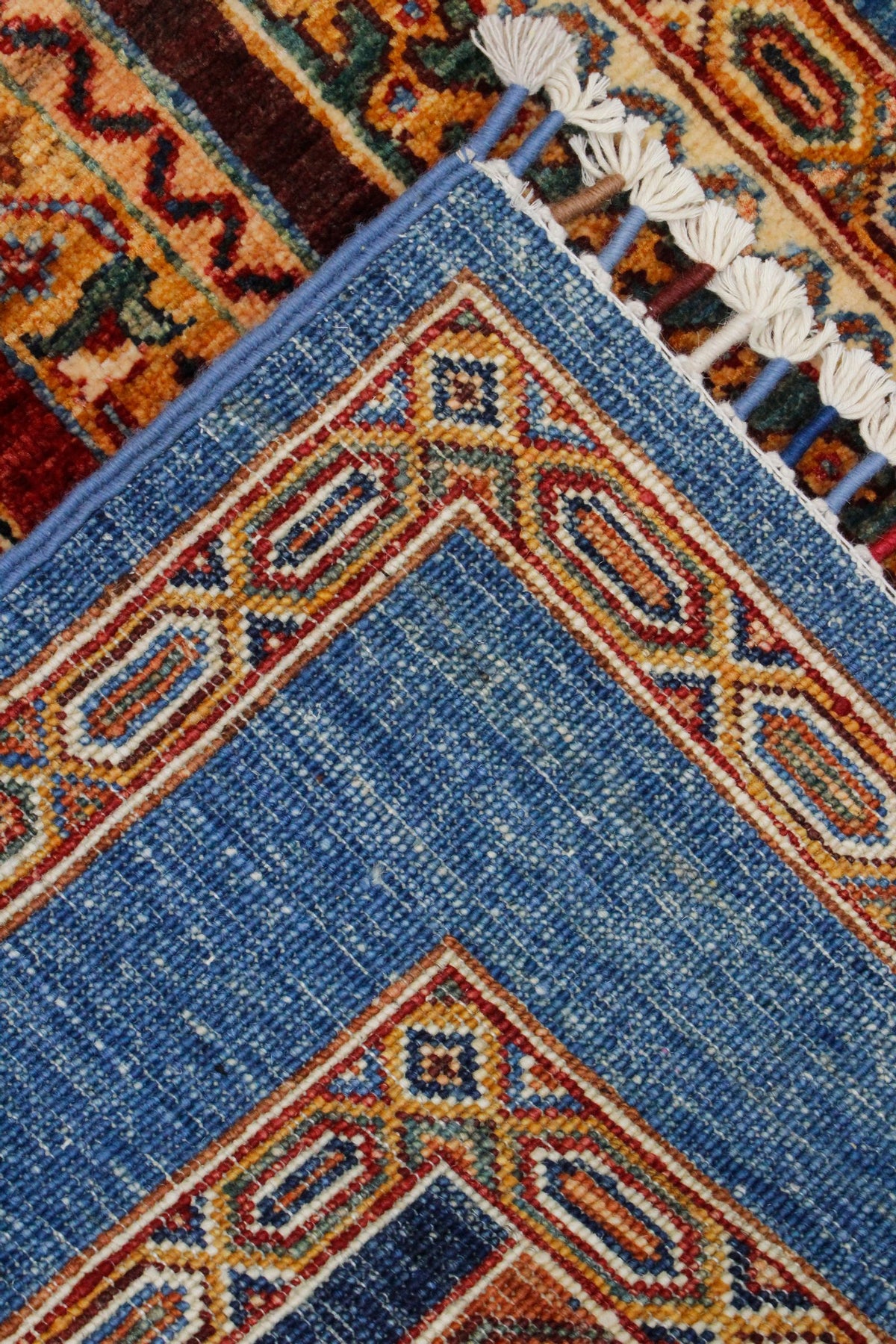 3x10 Multicolor and Blue Turkish Tribal Runner