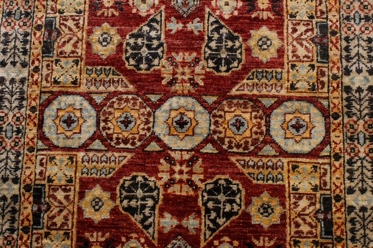 3x10 Red and Black Turkish Tribal Runner